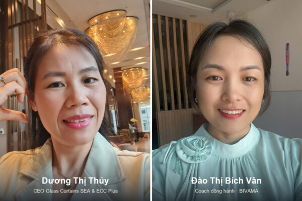 Chị Dương Thị Thủy, CEO Glass Curtains SEA, và chị Đào Thị Bích Vân, BIVAMA đồng hành xây dựng thương hiệu